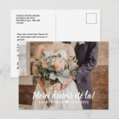 Huwelijks Dankkaart - Foto en Bedankt  Briefkaart (Voorkant / Achterkant)