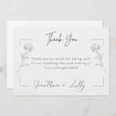 Huwelijks Dankkaartjes Kaart (Voorkant / Achterkant)