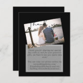 Huwelijks Dankkaartjes Met Foto Virtueel Digitaal (Voorkant / Achterkant)