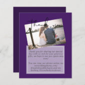 Huwelijks Dankkaartjes Met Foto Virtueel Digitaal (Voorkant / Achterkant)