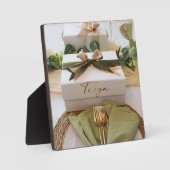 Huwelijks- en verlovingscadeaus fotoplaat (Voorkant)