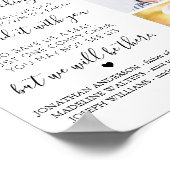 Huwelijks Herdenkings Custom 3 Foto Ter Lieve Heri Poster (Hoek)