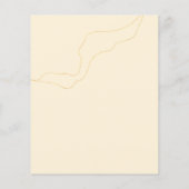 Huwelijks Itinerary Programma Moderne Pictogrammen (Achterkant)