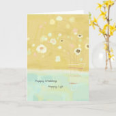 Huwelijks Kaart (Gele Bloem)