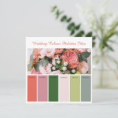Huwelijks Kleurenpaletten Idee Kaart (Staand voorkant)