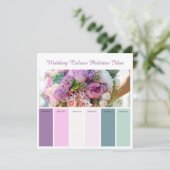 Huwelijks Kleurenpaletten Idee Kaart (Staand voorkant)