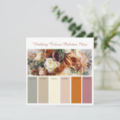 Huwelijks Kleurenpaletten Idee Kaart (Staand voorkant)