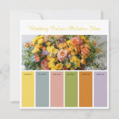 Huwelijks Kleurenpaletten Idee Kaart (Voorkant)
