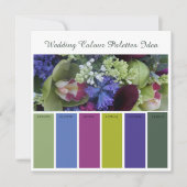 Huwelijks Kleurenpaletten Idee Kaart (Voorkant)