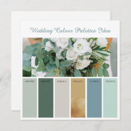 Huwelijks Kleurenpaletten Idee Kaart