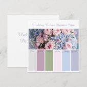 Huwelijks Kleurenpaletten Idee Kaart (Voorkant / Achterkant)