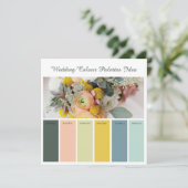 Huwelijks Kleurenpaletten Idee Kaart (Staand voorkant)