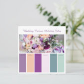 Huwelijks Kleurenpaletten Idee Kaart (Staand voorkant)