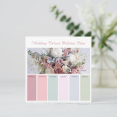 Huwelijks Kleurenpaletten Idee Kaart (Staand voorkant)