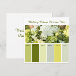 Huwelijks Kleurenpaletten Idee Kaart