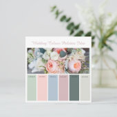 Huwelijks Kleurenpaletten Ideekaart Kaart (Staand voorkant)