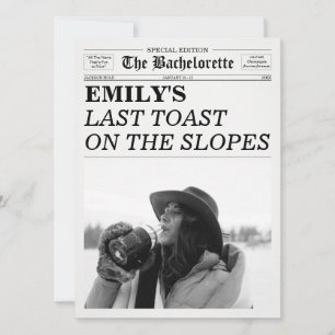 Huwelijks Krant Laatste Toast Op De Skiliften Kaart