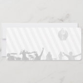 Huwelijks Muziekconcert Ticket Moderne Minimalist Save The Date (Achterkant)