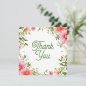 Huwelijks- of babyshower dankkaarten kaart (Staand voorkant)