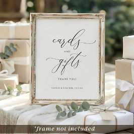 Huwelijks- of Bruiloftskaartjes & Cadeaus Bord Poster
