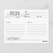 Huwelijks Potluck Verzoekkaarten Briefkaart (Achterkant)