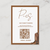 Huwelijks QR-codekaart Fotokaart Capture the Love Advieskaart (Voorkant)