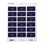 Huwelijks RSVP-adreslabels met celestiale minimali Etiket (Full Sheet)