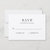 Huwelijks RSVP antwoordkaart Kaart (Voorkant)
