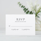 Huwelijks RSVP antwoordkaart Kaart (Staand voorkant)