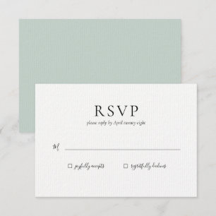 Huwelijks RSVP antwoordkaart Kaart