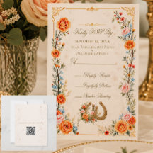 Huwelijks RSVP Kaart
