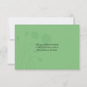 Huwelijks RSVP kaart | Rode klaprozen | Zwart, Gro (Achterkant)