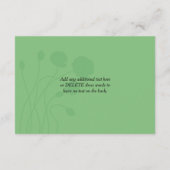 Huwelijks RSVP kaart | Rode klaprozen | Zwart, Gro (Achterkant)