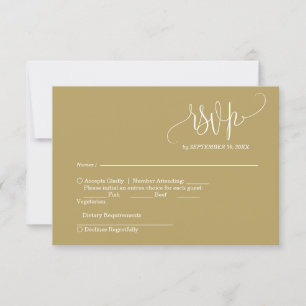 Huwelijks RSVP-kaart RSVP Kaartje
