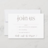 Huwelijks RSVP-kaarten Kaart (Voorkant)