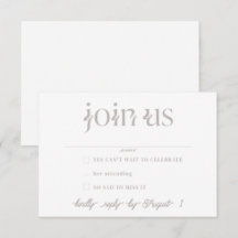 Huwelijks RSVP-kaarten