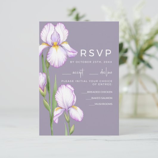 Huwelijks RSVP-kaarten RSVP Kaartje (Staand voorkant)