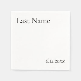 Huwelijks servetten voor pasgetrouwden