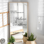 Huwelijks spiegelsticker, Bruiloft, Feesten, Raamsticker