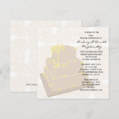 Huwelijks Taart Jubileum Feest Uitnodiging (Voorkant / Achterkant)