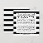 Huwelijks Tafelkaart Bedankbericht Bedankkaart (Voorkant / Achterkant)