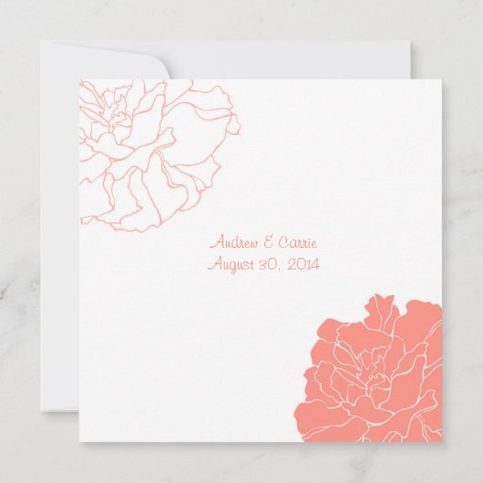 Huwelijks Tafelkaart Bedankbericht Bedankkaart (Achterkant)