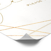 Huwelijks Teken Favorieten Geometrische Bloem Moti Poster (Hoek)