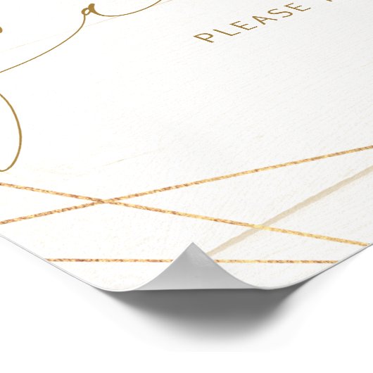 Huwelijks Teken Favorieten Geometrische Bloem Moti Poster (Hoek)