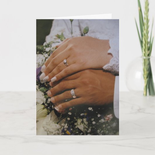 Huwelijks Trouwkaart Bedankkaart (Voorkant)