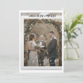 huwelijks uitnodiging (Staand voorkant)