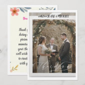 huwelijks uitnodiging (Voorkant / Achterkant)