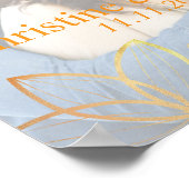 Huwelijks Welkom Foto in Houtskool & Goud Poster (Hoek)