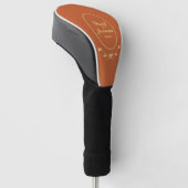 huwelijksaandenken golfheadcover (Schuin)