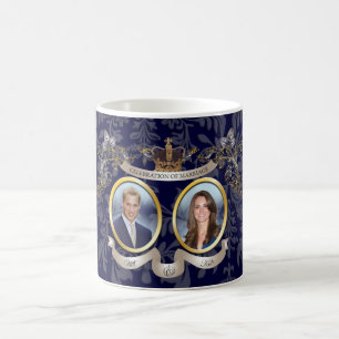 Huwelijksaandenken WILL+KATE /DIY KLEUR Koffiemok